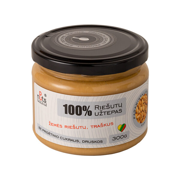 100% ŽEMĖS RIEŠUTŲ UŽTEPAS "PUNUTS PRODUCTION", 300G